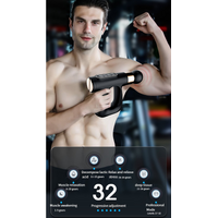Green Heated Mini Fascia Massage Gun - LCD Display, Muscle Recovery Tool, 32 Adjustable Levels thumbnail