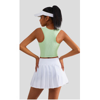 Size 6 Black Fixed Cup Sports Bra with Cross-Back Design - Seamless Yoga Bra for Women thumbnail