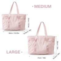 Grey Stylish and Practical Water-Resistant Tote Bag for Daily Use & Yoga - Spacious with Convenient Compartments thumbnail