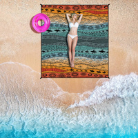 Style STD-001-28 Pink Quick Dry Beach Mat Sand Proof Waterproof Outdoor Picnic Blanket - Compact & Lightweight thumbnail