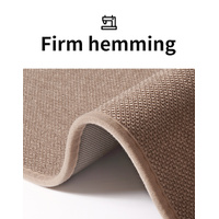 Red Quick Dry Bathroom Rug - Non-Slip PVC Foam, Super Absorbent, 50x80cm thumbnail