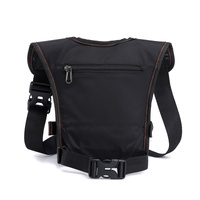 Black Rugged Polyester Waist Pack - Stylish, Multi-Compartment Crossbody Bag for Outdoor Adventures thumbnail