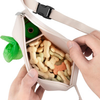 Black Silicone Pet Treat Pouch for Dog Training - Portable Waist Bag with Waste Bag Holder thumbnail