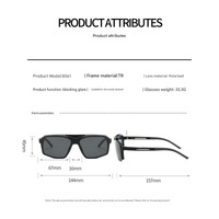 Black Frame Yellow Film Flip-Up Polarized Sports Sunglasses - Versatile Outdoor Cycling and Windproof Eyewear thumbnail