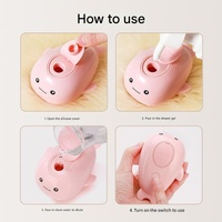 2 PCS Pink Dolphin Electric Pet Brush | One-Click Spray, Massage, & Hair Removal thumbnail