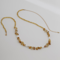 Yellow 3-Piece Layered Waist Chain Set - Bohemian Style Body Accessories thumbnail