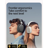 Blue Wireless Bluetooth Headphones - Over-Ear, Deep Bass, Foldable, Long Battery Life thumbnail