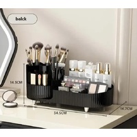 Large pen holder rotating storage tray, black thumbnail