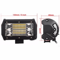 2x 5inch Flood LED Light Bar Offroad Boat Work Driving Fog Lamp Truck Scene 4x4 thumbnail