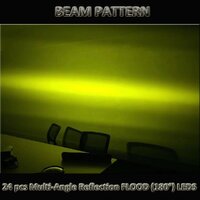 2x 5inch Flood LED Light Bar Offroad Boat Work Driving Fog Lamp Truck Yellow thumbnail