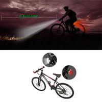 Waterproof Bicycle Bike Lights Front Rear Tail Light Lamp USB Rechargeable IPX4 thumbnail