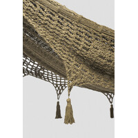 Outdoor undercover cotton Mayan Legacy hammock with hand crocheted tassels Queen Size Cedar thumbnail