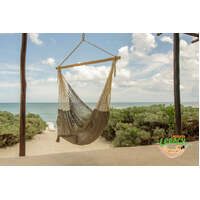 Mayan Legacy Extra Large Outdoor Cotton Mexican Hammock Chair in Dream Sands Colour thumbnail