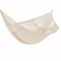 Mayan Legacy Queen Size Super Nylon Mexican Hammock in Cream Colour thumbnail