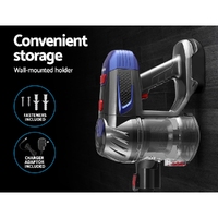 Devanti Stick Vacuum Cleaner Bagless Cordless Red 150W thumbnail