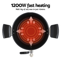 Devanti 5L Wax Melter Candle Making 1200W Melting Pot Furnace Quick Pour Spout Soy Soap thumbnail