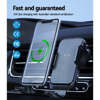Devanti Wireless Car Charger Fast Charging Car Mount Vent Suction cup thumbnail