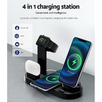 Devanti 4-in-1 Wireless Charger Dock Multi-function Charging Station for Phone thumbnail