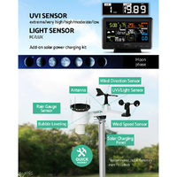Devanti Weather Station Indoor Outdoor Wireless WiFi Professional Solar Sensor thumbnail