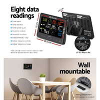 Devanti Wireless WiFi Professional Weather Station Solar Sensor LCD UV Light thumbnail
