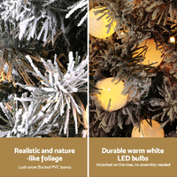 Jingle Jollys Christmas Tree 1.2M Potted Snowy Xmas Tree thumbnail