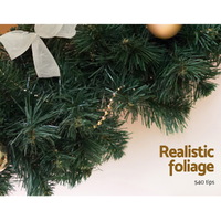 Jingle Jollys 2.4m Christmas Garland Xmas Decorations Green Wedding Party thumbnail