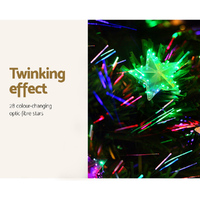 Jingle Jollys 1.5m Christmas Tree Optic Fibre LED Xmas tree Multi Colour thumbnail