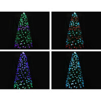 Jingle Jollys Christmas Tree 2.1M 7FT LED Xmas Multi Colour Lights Optic Fibre thumbnail