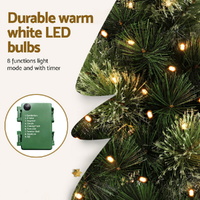 Jingle Jollys Tabletop Christmas Tree 60CM 8 Light Modes Timer Function thumbnail