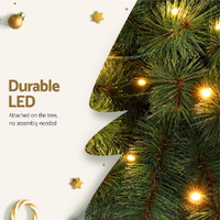 Jingle Jollys Christmas Tree 1.5+1m LED Xmas Palm Tree Party Decorations 2 in 1 thumbnail