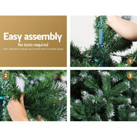 Jingle Jollys Christmas Tree 1.8m Snowy Xmas Tree Decoration 650 Tips thumbnail