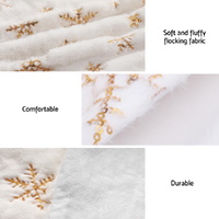 Jingle Jollys Christmas Tree Skirt 120cm Snowflake Ornaments Xmas Decorations thumbnail