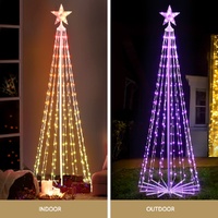 1.8M Christmas Tree 265 LED RGB Fairy Lights Jingle Jollys thumbnail