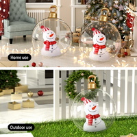 Jingle Jollys Christmas Inflatable Ball 60cm Snowman Decoration Giant Bauble thumbnail
