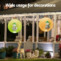 Jingle Jollys Christmas Inflatable Ball 60cm Led Illuminated Snowman Xmas Decor thumbnail