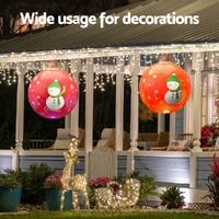 Jingle Jollys Christmas Inflatable Ball 60cm Illuminated Led Snowman Xmas Decor thumbnail