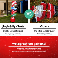 Jingle Jollys Christmas Inflatable Candy Pole 2.4M Illuminated Decorations thumbnail