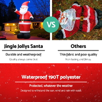 Jingle Jollys Christmas Inflatable Santa 5M Illuminated Decorations thumbnail