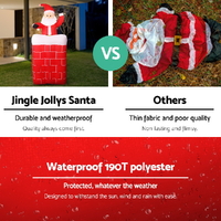 Jingle Jollys Christmas Inflatable Santa Pop Up 1.8M Illuminated Decorations thumbnail