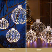 3 PCS Christmas Lights 360 LED Fairy Light Ball Decorations Jingle Jollys thumbnail