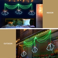 1.8M Christmas Lights 288 LED Bell Motif Light Decorations Jingle Jollys thumbnail