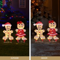 30 LED Christmas Lights Gingerbread Motif Fairy Light Decoration Jingle Jollys thumbnail