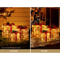 3 PCS Christmas Lights Gift Box Set Set 48 LED Decorations Jingle Jollys thumbnail