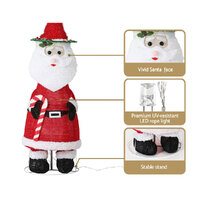 Jingle Jollys Christmas Lights 96 LED 120cm Fairy Light Santa Decorations thumbnail