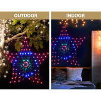 1.3M Christmas Lights 130 LED Snow Motif Light Decorations Jingle Jollys thumbnail