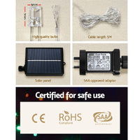 320 LED 5M Christmas Lights Solar String Fairy Light Jingle Jollys thumbnail