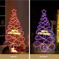 1.7M Christmas Tree 230 LED RGB Motif Lights Jingle Jollys thumbnail
