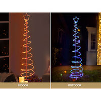 2.4M Christmas Tree LED Solar Motif Lights Jingle Jollys thumbnail