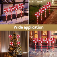 4 PCS Christmas Lights Path Ground Light Garden Decoration 112 LED Jingle Jollys thumbnail