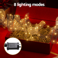 20M Christmas Lights Ribbon Fairy Light 200 LED Warm Jingle Jollys thumbnail